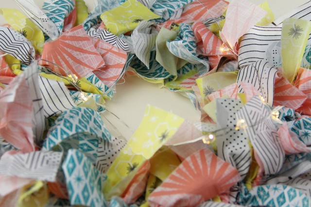 Rag Wreath Close-up