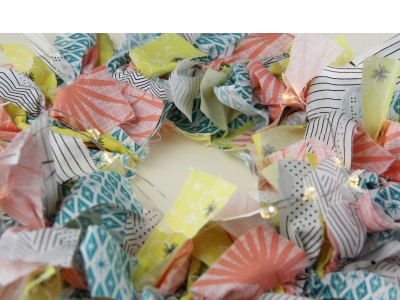 Rag Wreath Close-up