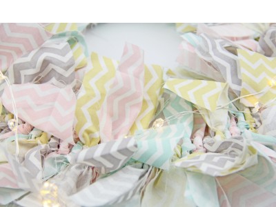 Rag Wreath Close-up