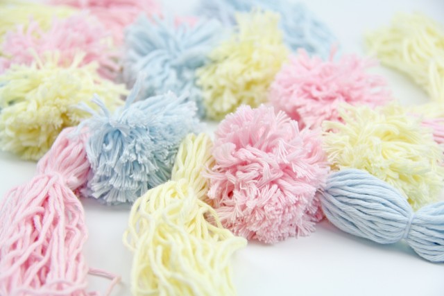 Yarn Garland Close-up