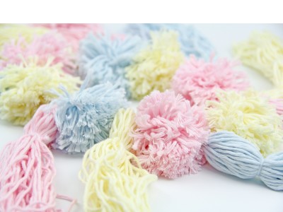 Yarn Garland Close-up