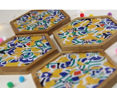 Decoupage Coasters Craft Kit