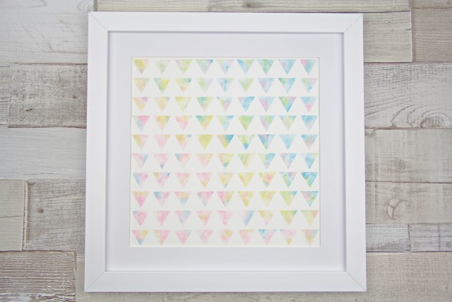 Watercolour Painting – Triangles