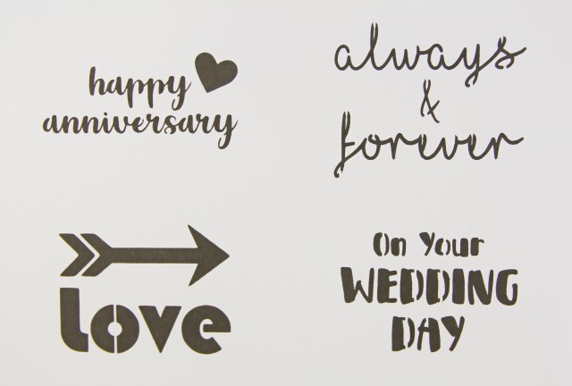 Stencil – Weddings & Anniversaries