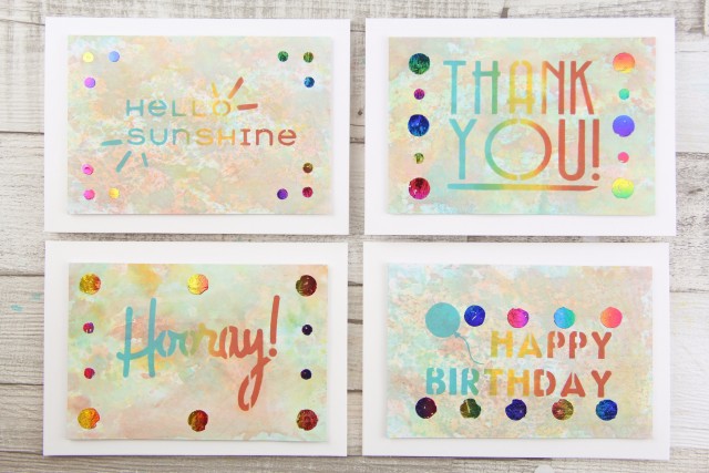 Smoosh & Foil Cards Craft Kit