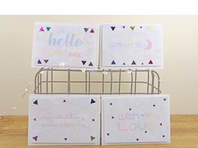 Options Used – Pastel/Triangles/Baby & Child/Rainbow