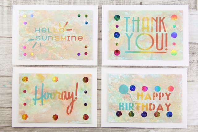 Smoosh & Foil Cards Craft Kit