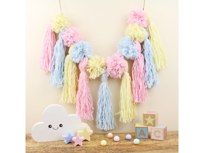 Yarn Garland – Pastel