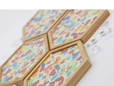 Decoupage Coasters Close-up